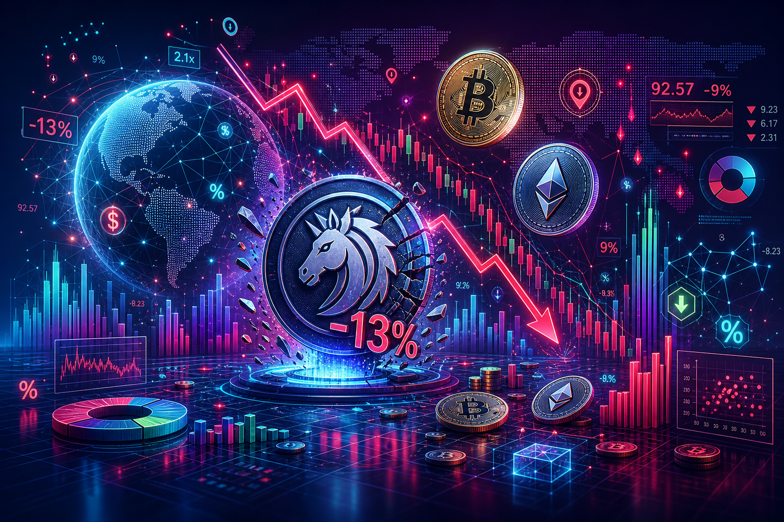 1INCH Slides 13%, Extending Losses Beyond Bitcoin and Ether