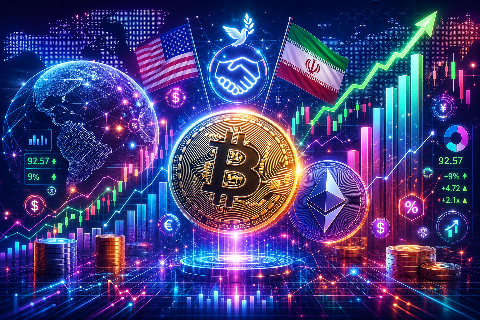 Bitcoin and ethereum prices today, Monday, June 15, 2026: Prices rising after U.S., Iran agree to ceasefire deal