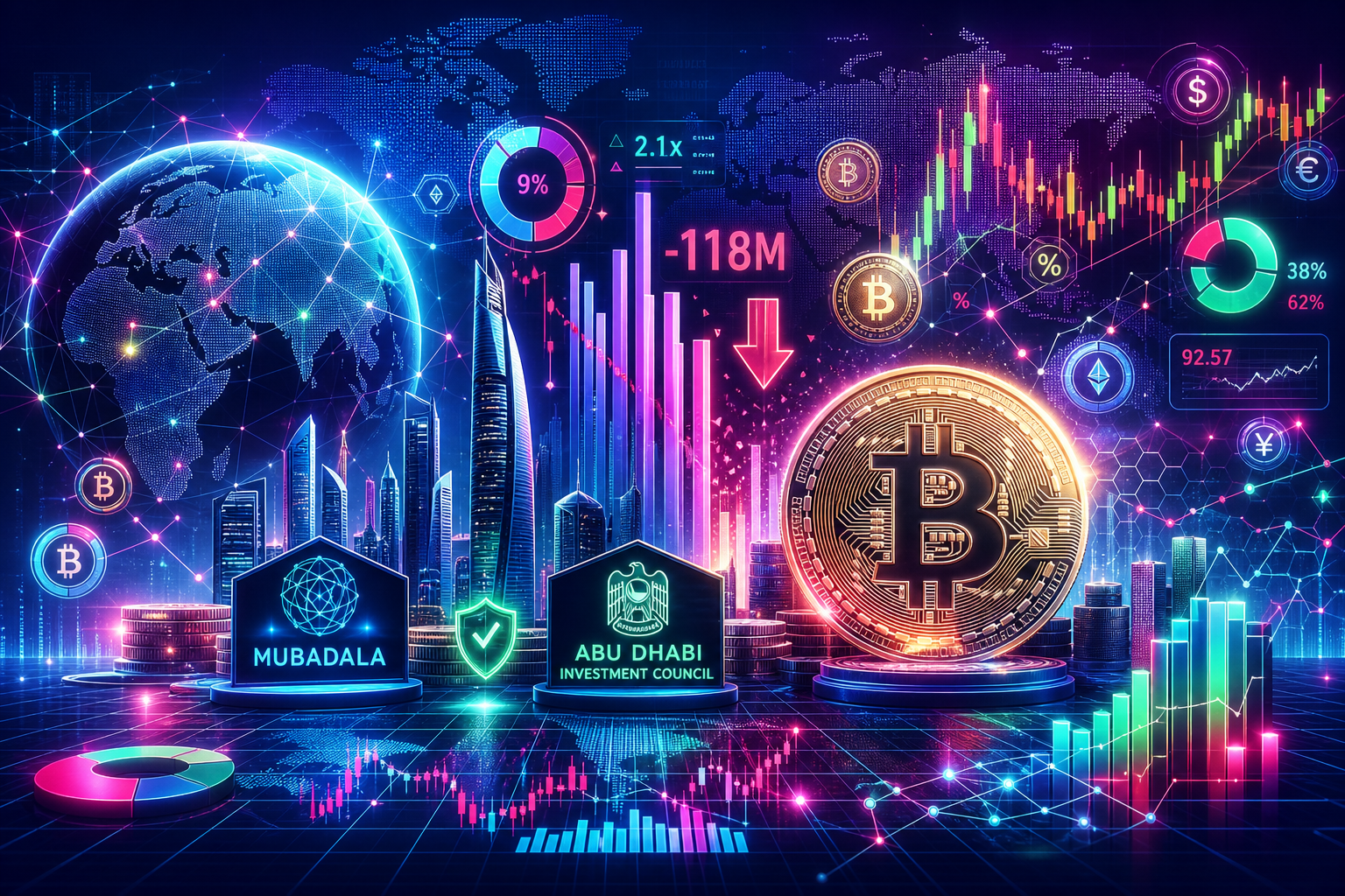 Bitcoin erased $118 million from Abu Dhabi’s ETF holdings, but its sovereign funds kept every share