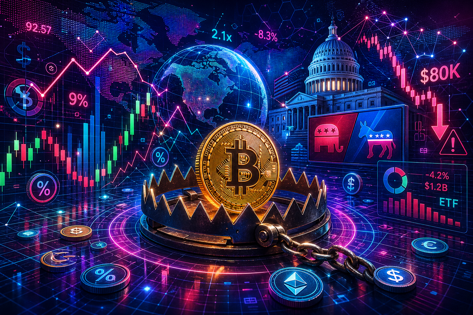 Bitcoin faces an $8,000 trading trap as US midterms approach