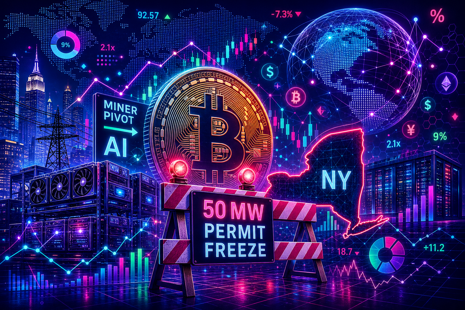 Bitcoin miner AI pivot hits roadblock with New York 50 MW permit freeze