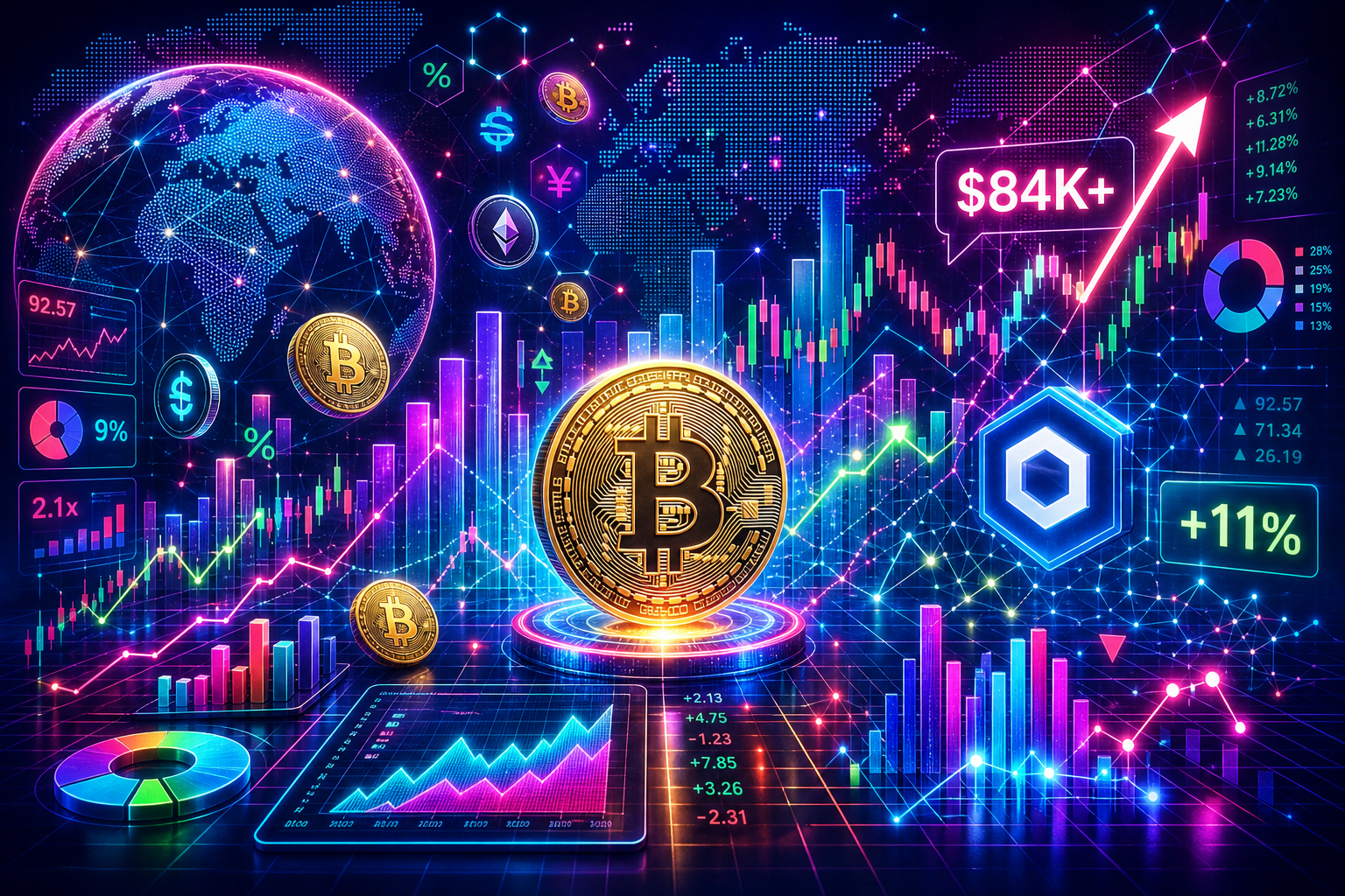 Bitcoin Reclaims $84K as Chainlink Surges: Unlocking Market Insights