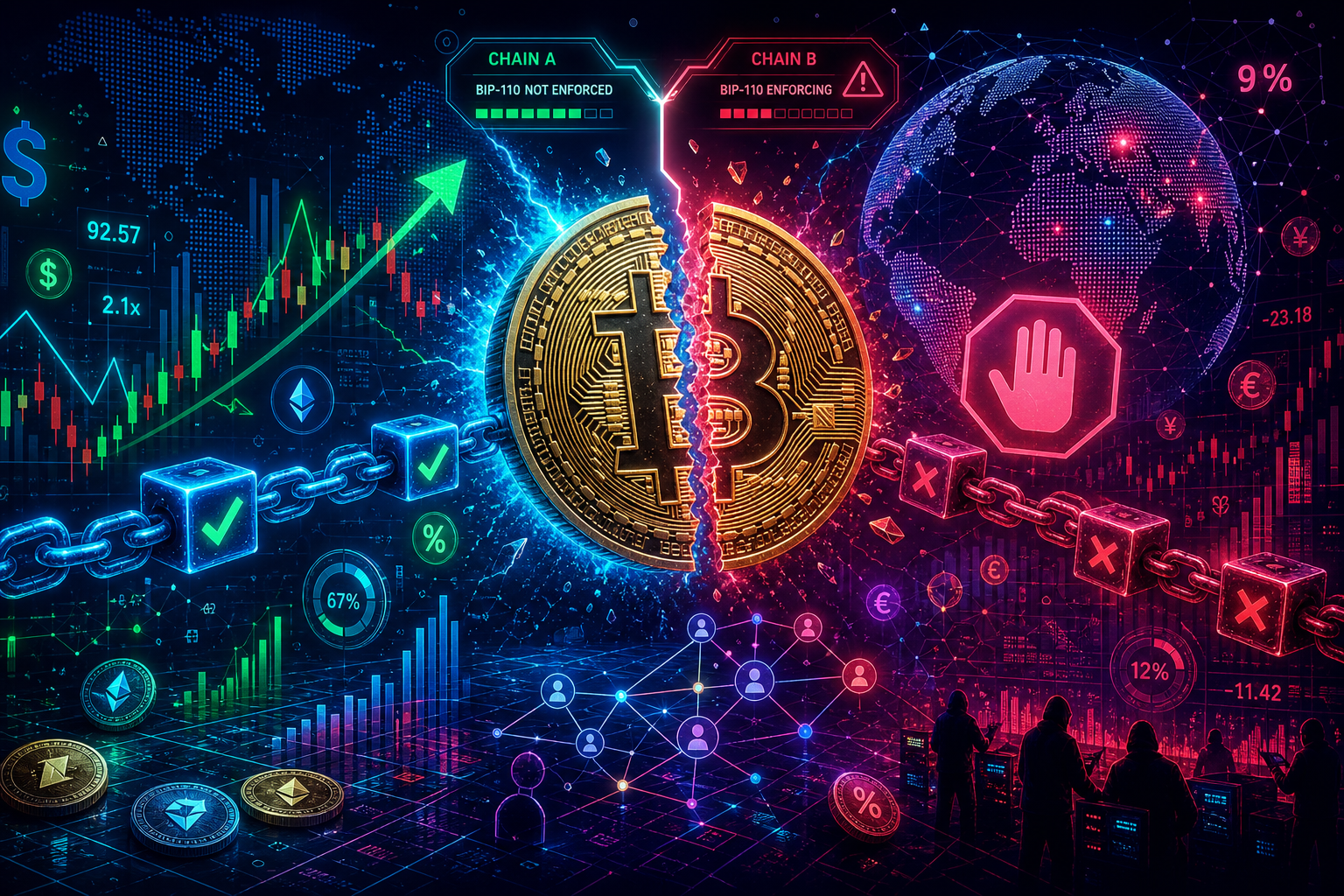 Bitcoin split into two chains overnight, but a silent miner boycott just halted the enforcing BIP-110 chain