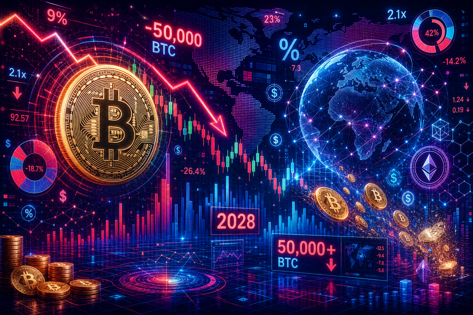 Bitcoin Under Pressure: Analyst Predicts 50,000 BTC Sell-Off by 2028