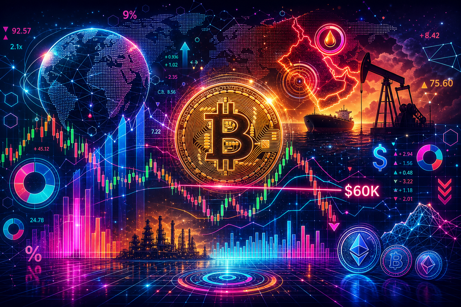 Bitcoin’s $60K price floor is back in play as Hormuz oil shock returns