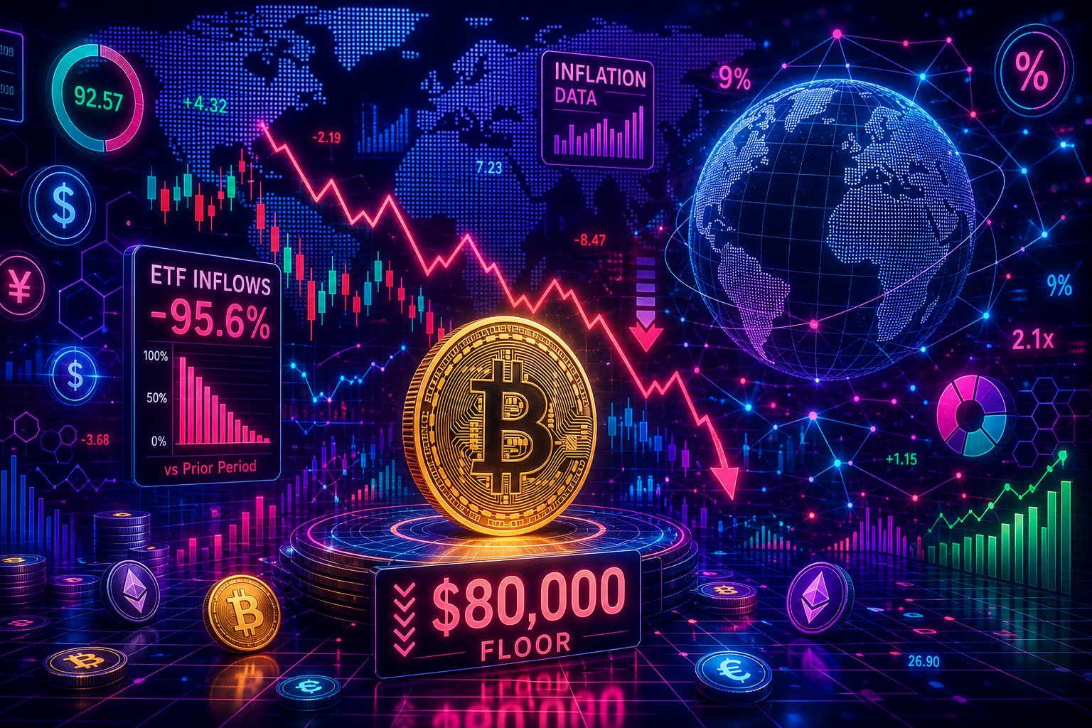 Bitcoin’s $80,000 floor faces Friday inflation test as ETF inflows lose momentum