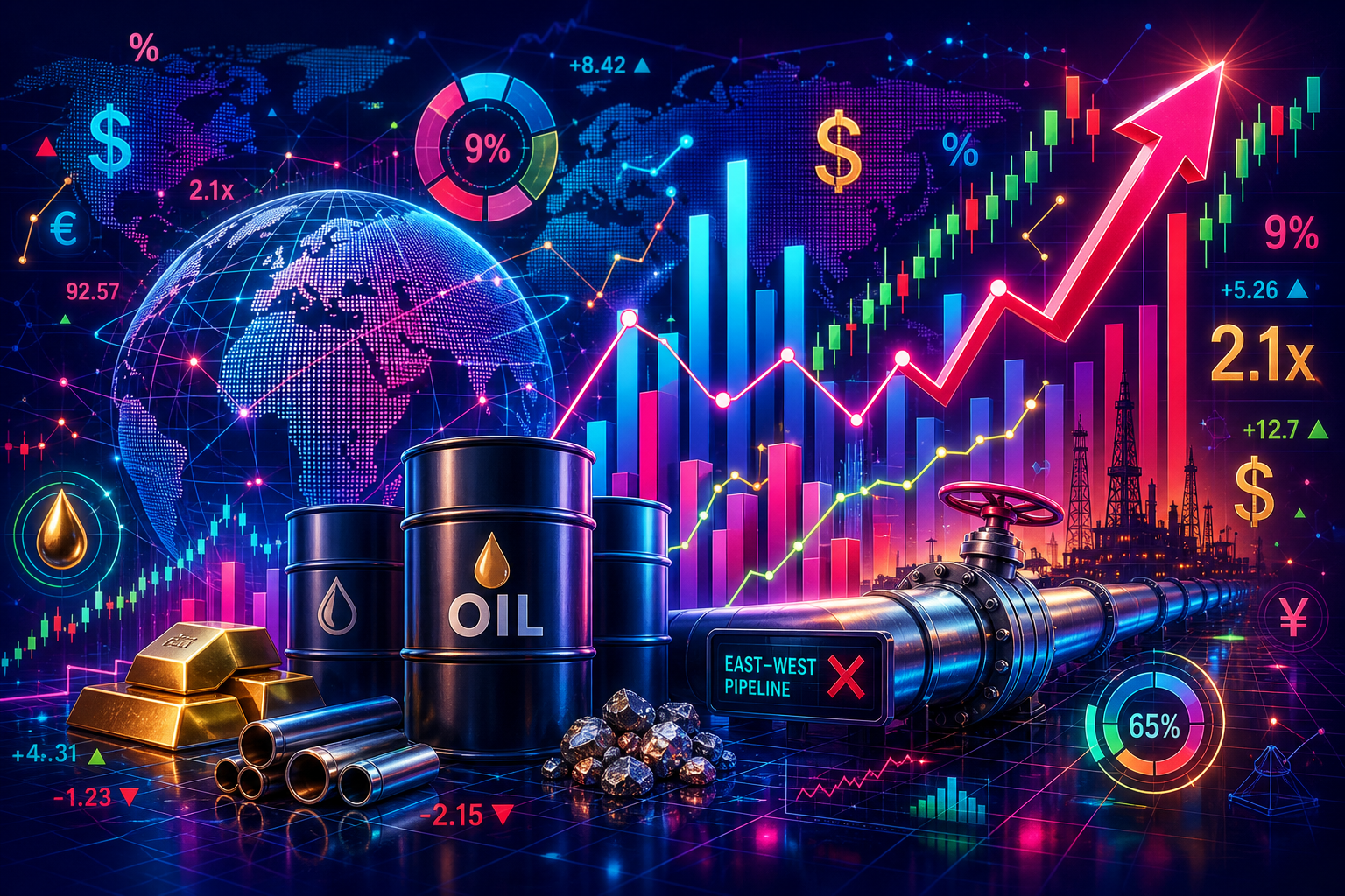 Commodities: Oil Stronger On Saudi Pipeline Shutdown