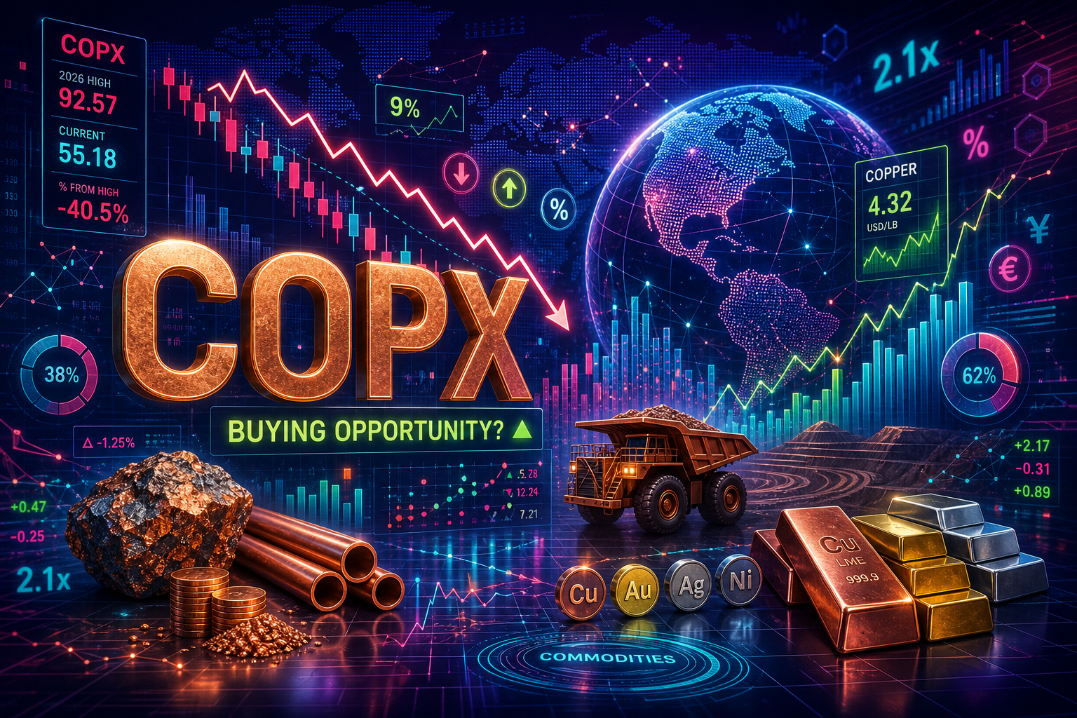 COPX: A Buying Opportunity After Copper Miners' Sharp Pullback