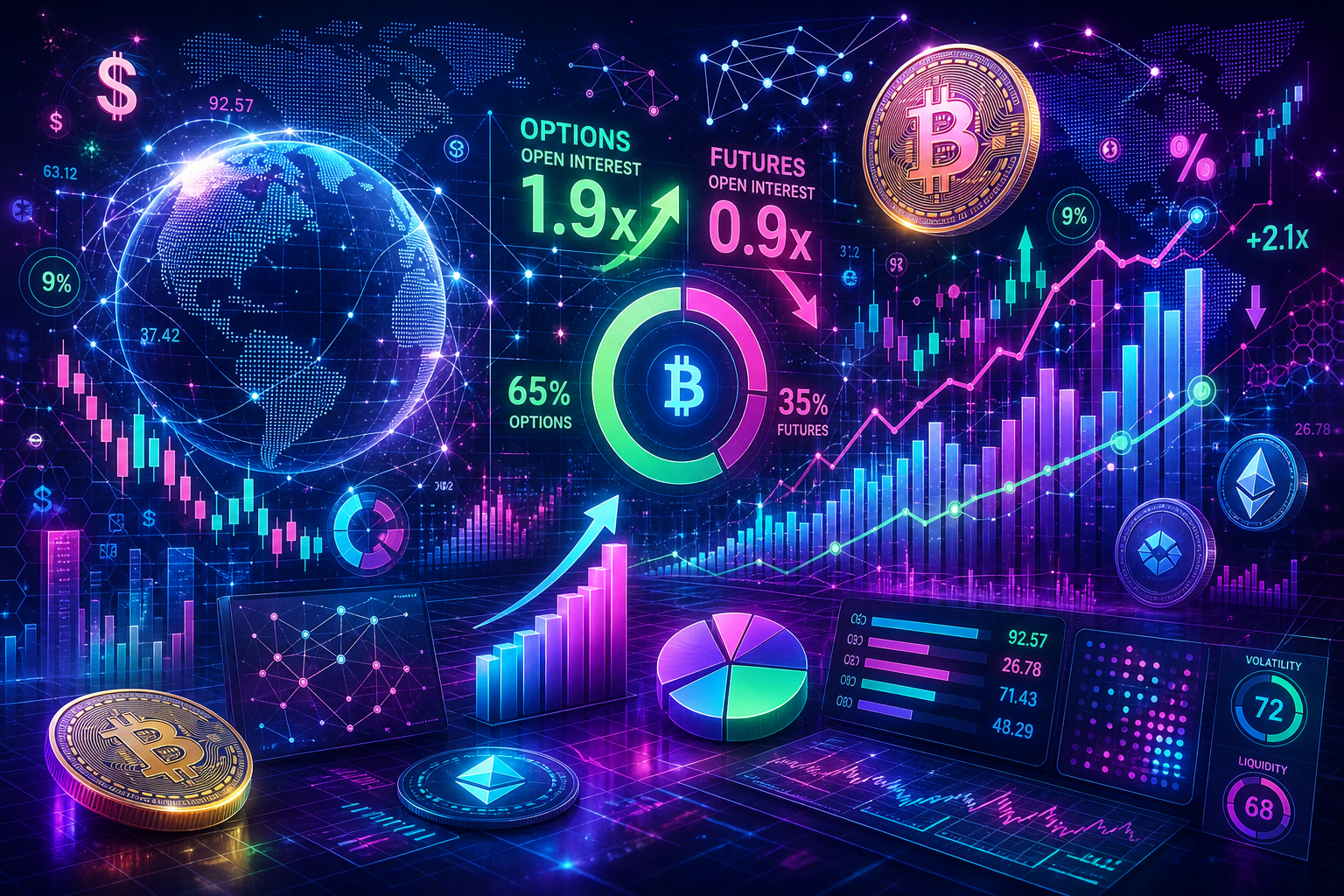 Crypto Derivatives Revolution: Options Surge as Futures Fade