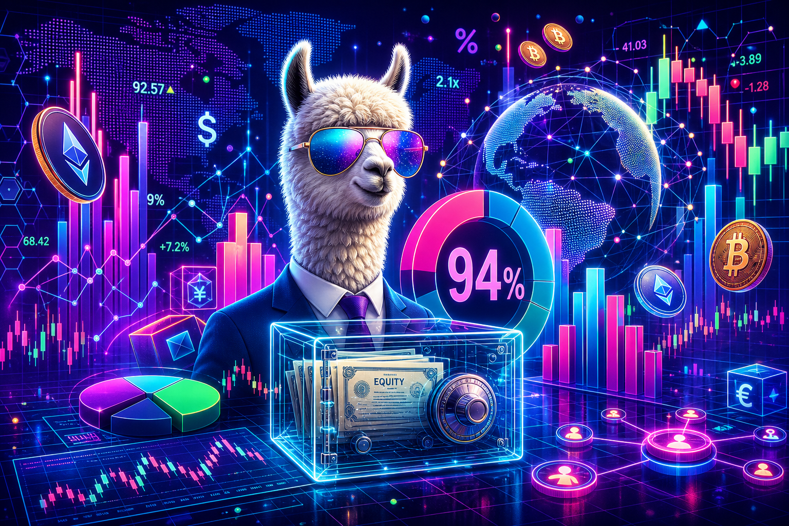 Crypto promised to eliminate stockbrokers, but 94% of its tokenized market now relies on an Alpaca