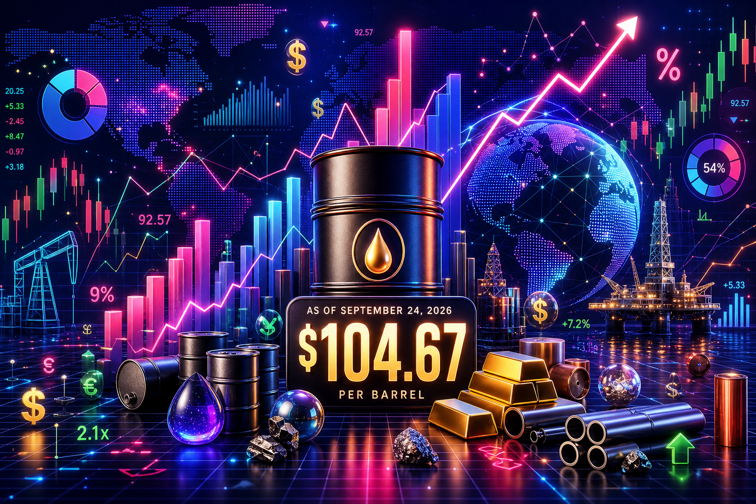 Current price of oil as of September 24, 2026