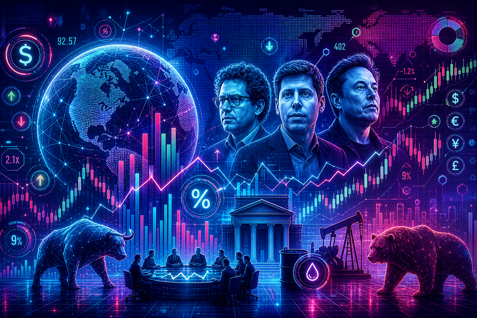 Dow Jones Futures: Fed Meeting Ahead; Anthropic's Amodei, OpenAI's Altman, SpaceX's Musk Call For AI Slowdown