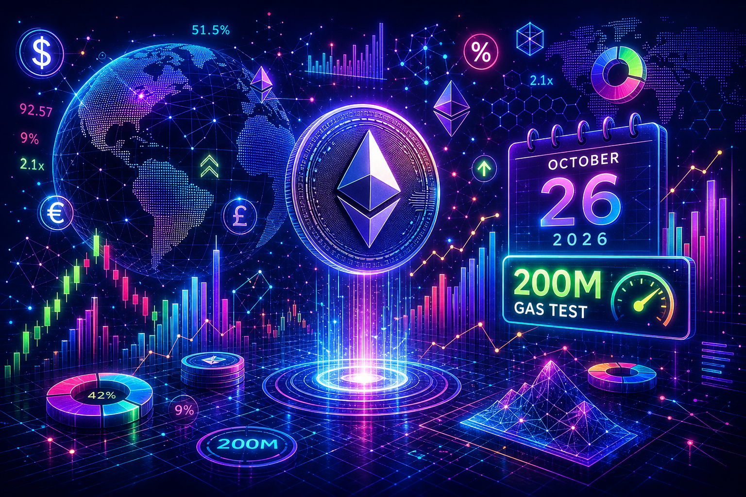 Ethereum sets October 26 for Hoodi’s 200 million gas test