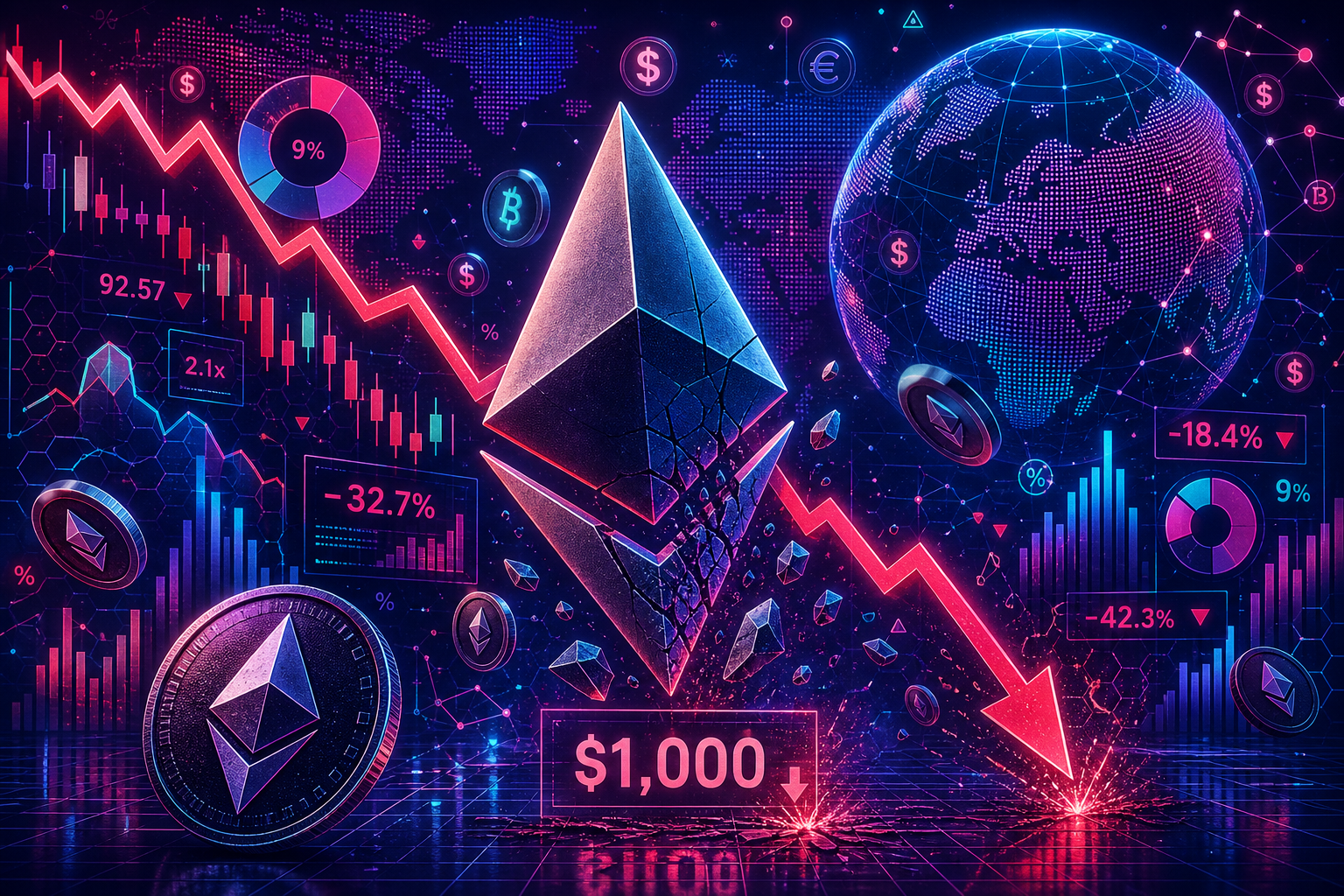 Ethereum's Bearish Phase: Is a Drop to $1K Inevitable?