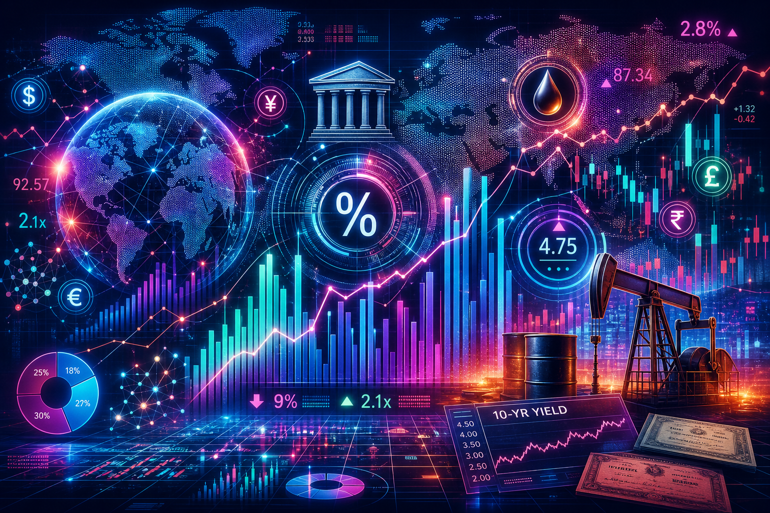 Fed Rate Hike Looms as Oil Prices and Treasury Yields Pressure Stocks