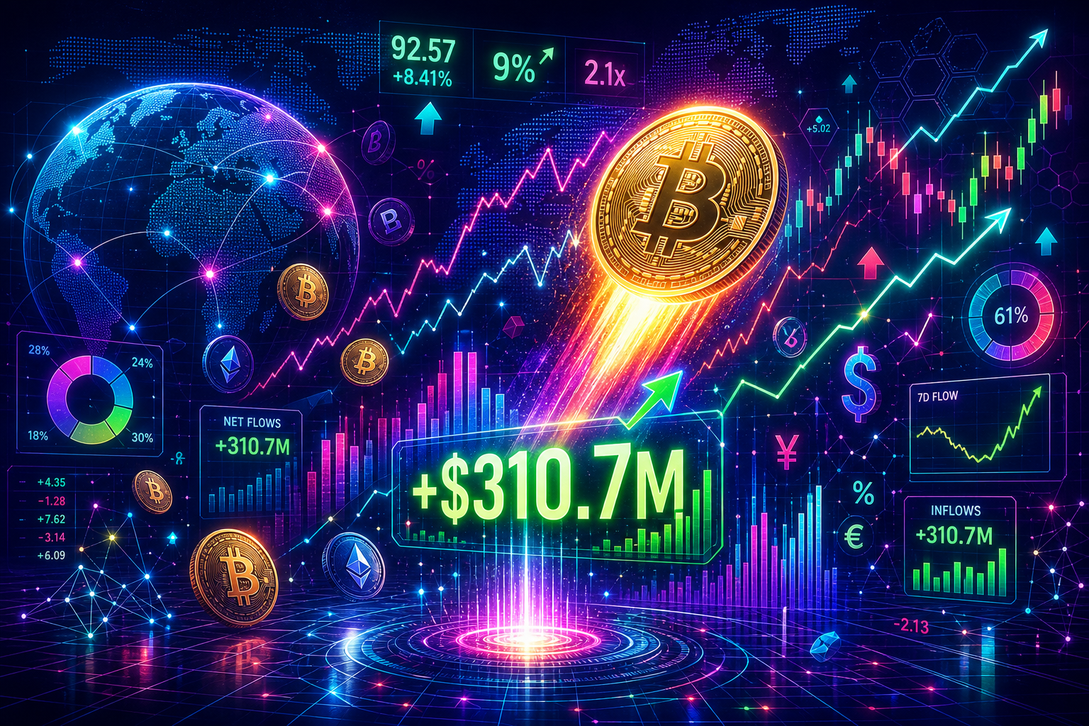 Fidelity surge brings in $310M BTC saving Bitcoin ETFs from a disastrous week