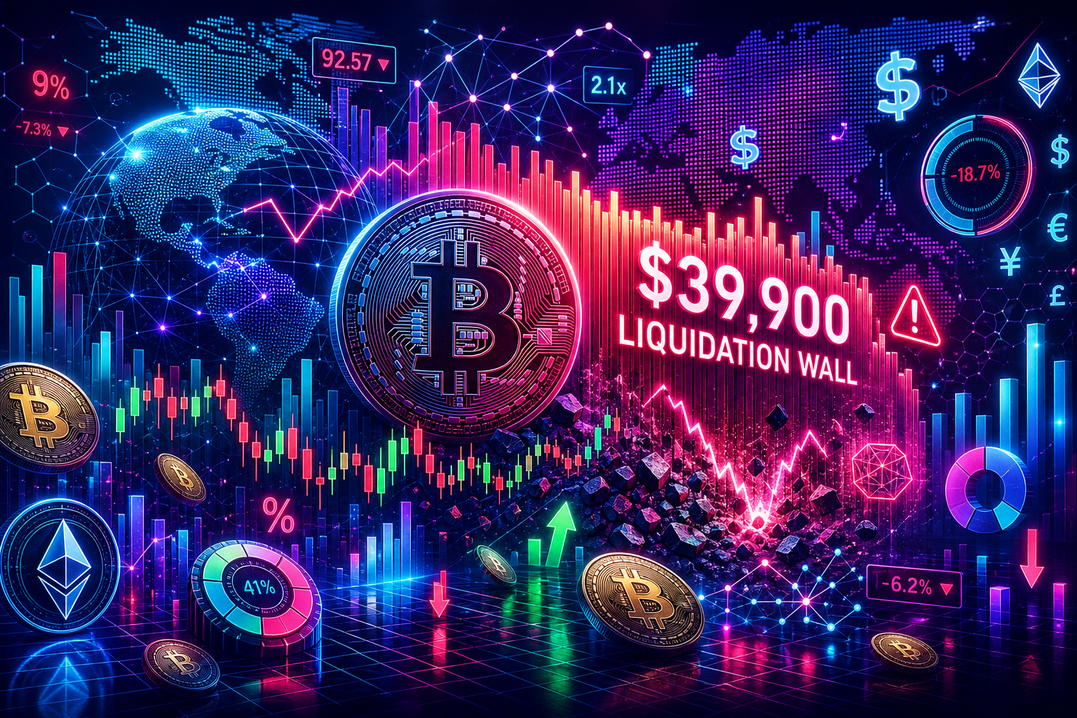 Forget ETF flows, Bitcoin’s real threat is a hidden $39,900 liquidation wall