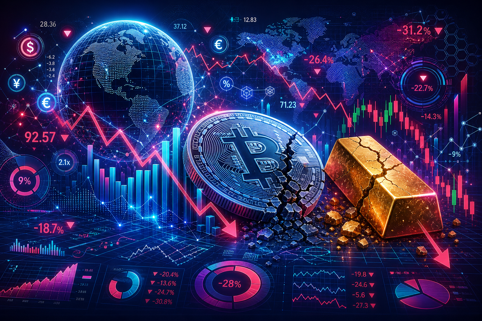Gold and Bitcoin Are Now 2026’s Worst Major Assets: What Went Wrong?