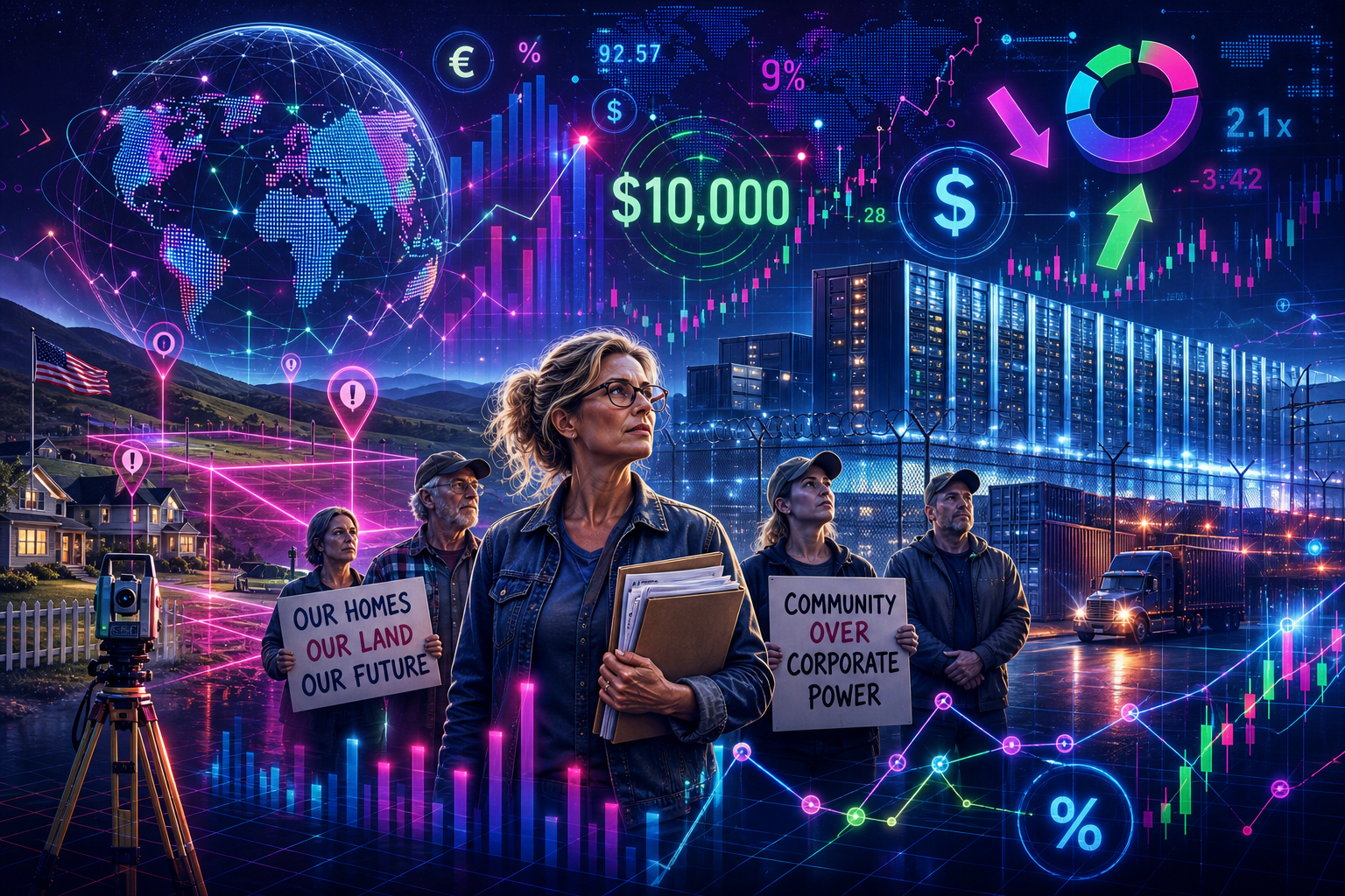 Meet the ‘mini Erin Brockoviches’ fighting off eminent domain—and the shadow of Amazon—as a data center hands out $10,000 to their neighbors
