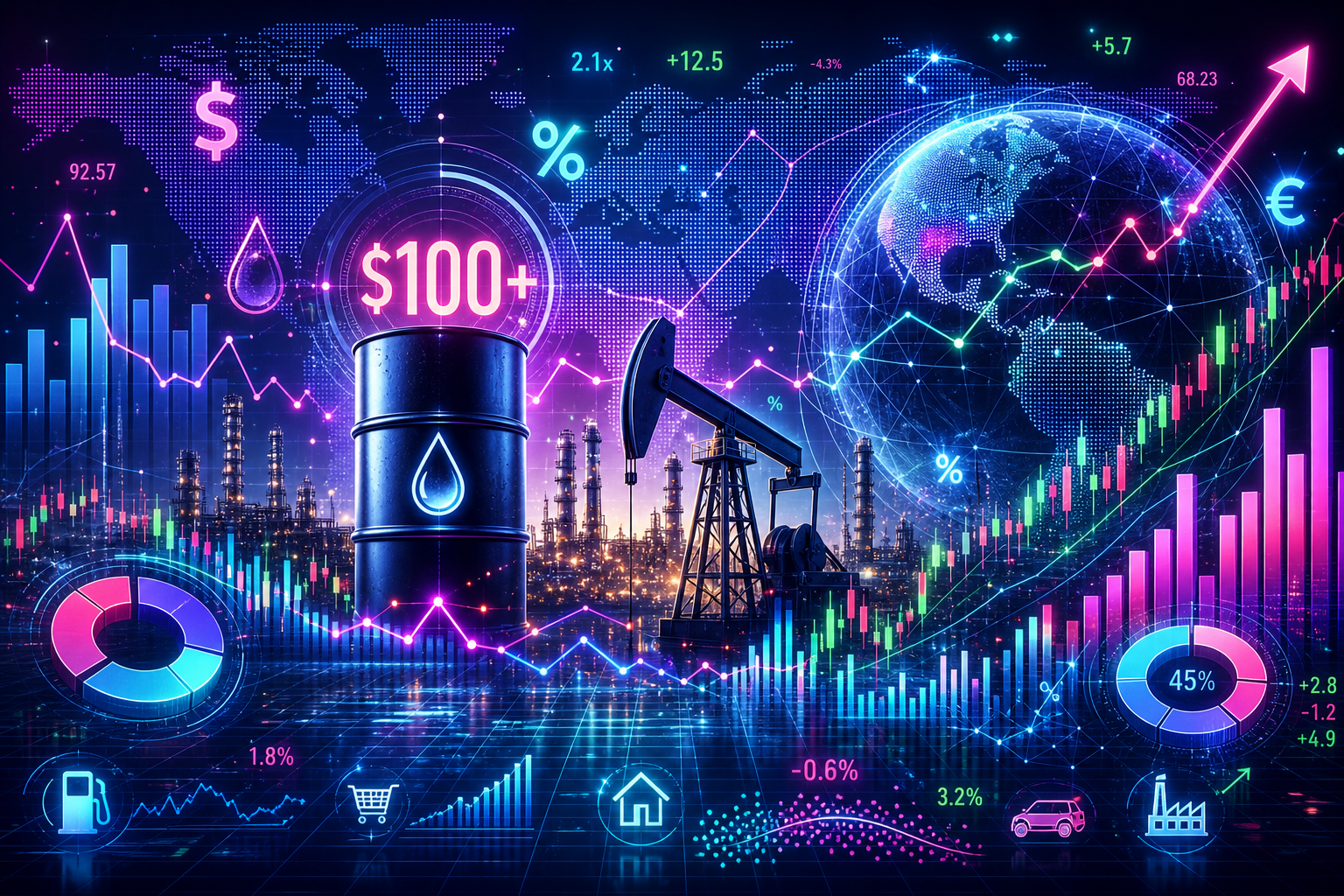 Oil is back above $100—but economists say that number isn’t the real threat to the U.S. economy
