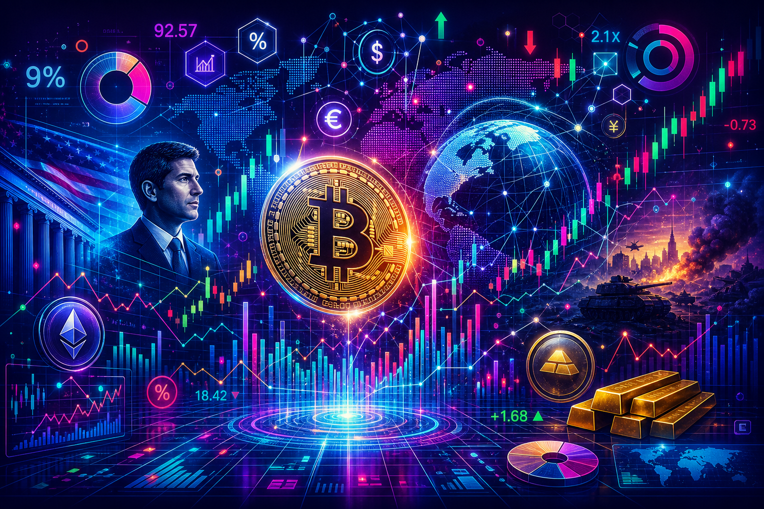 Report: AI, Warsh, and Geopolitics Break Bitcoin Correlation With Stocks and Gold