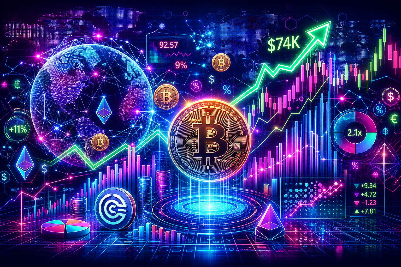 Sam Altman-Backed Crypto Explodes 10% Today as Bitcoin Eyes $74K: Weekend Watch