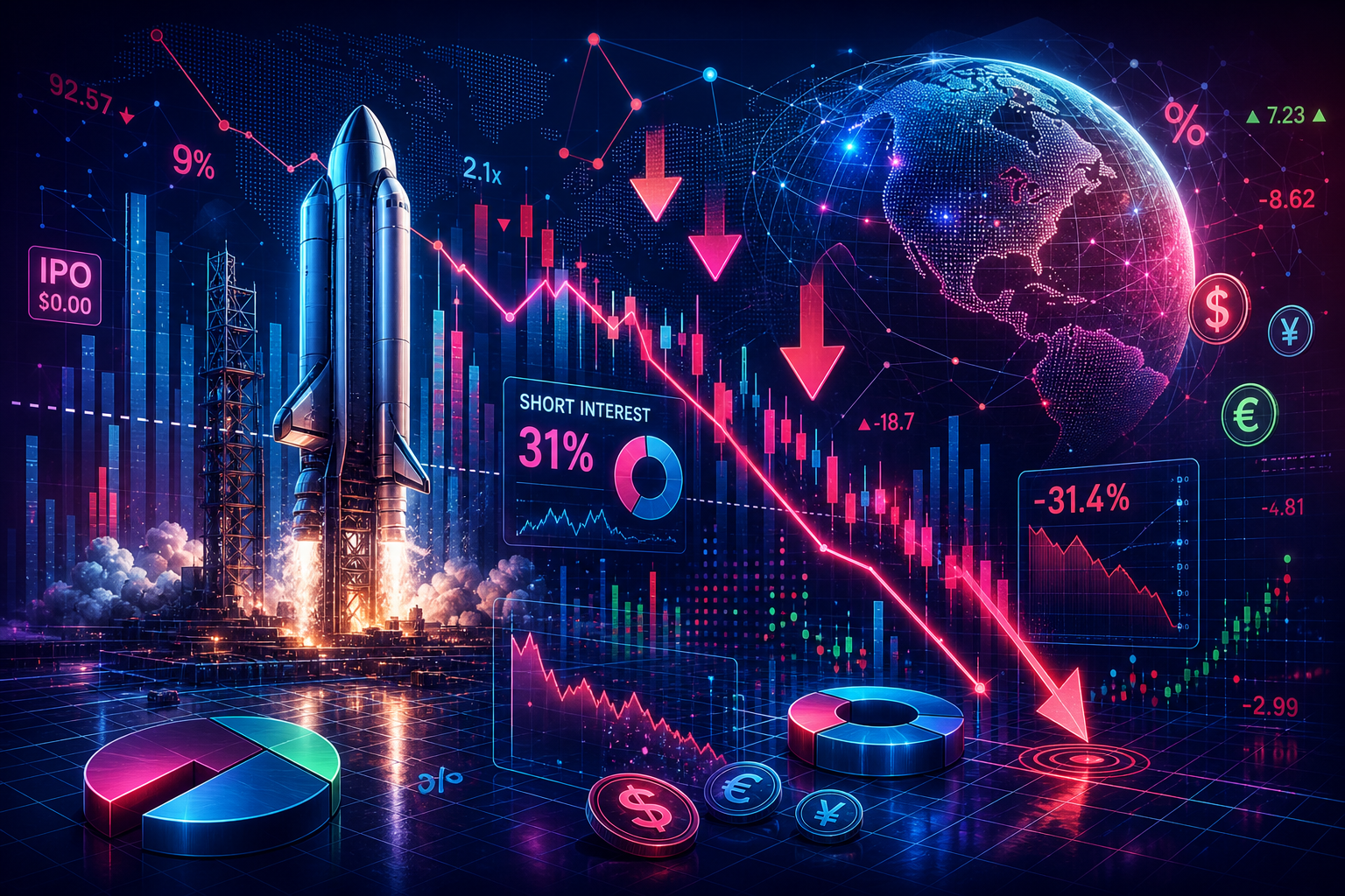 Short sellers load up against SpaceX as stock retreats back to IPO price
