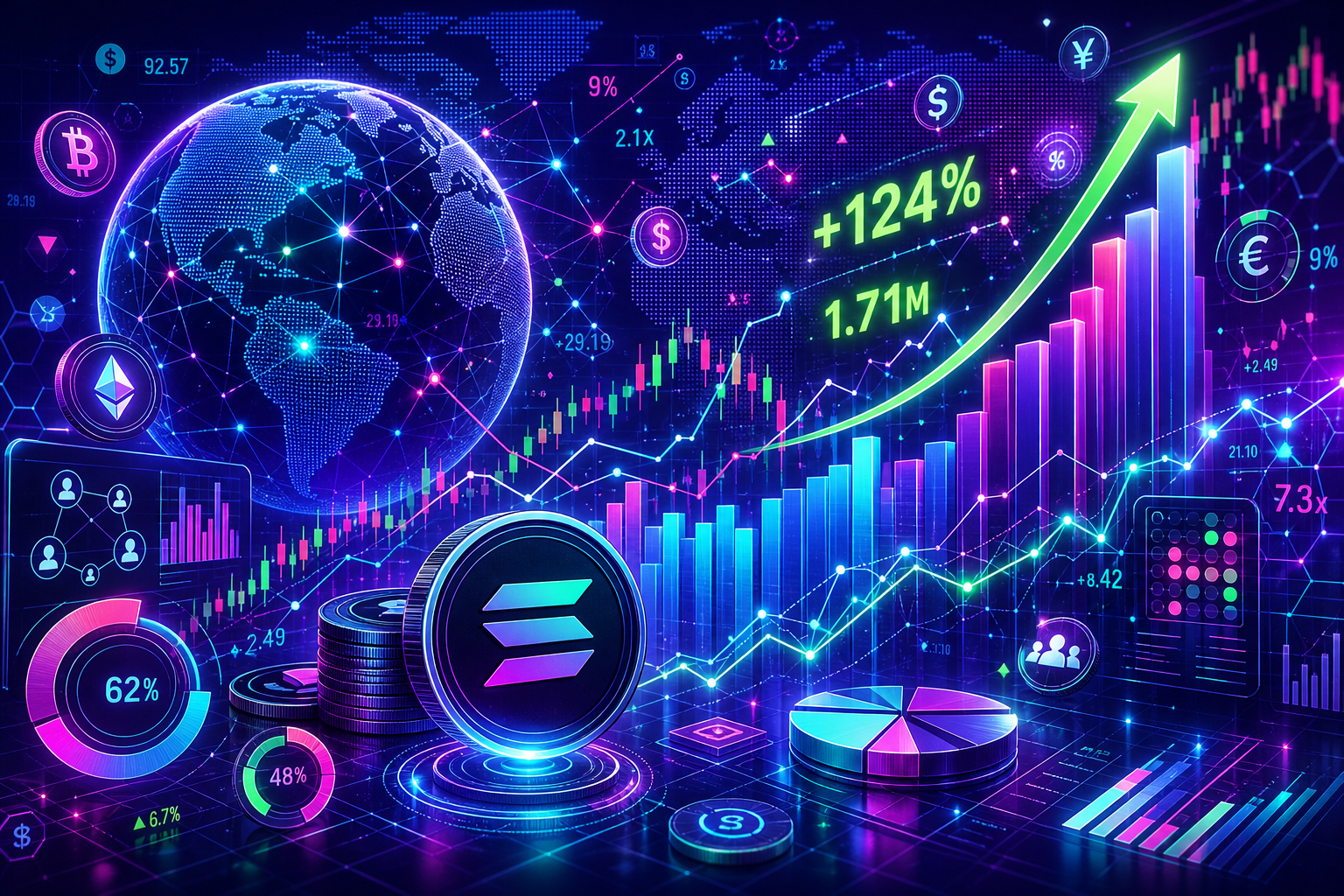 Solana Network Growth Jumps 124%: Here’s Why It Could Matter for SOL