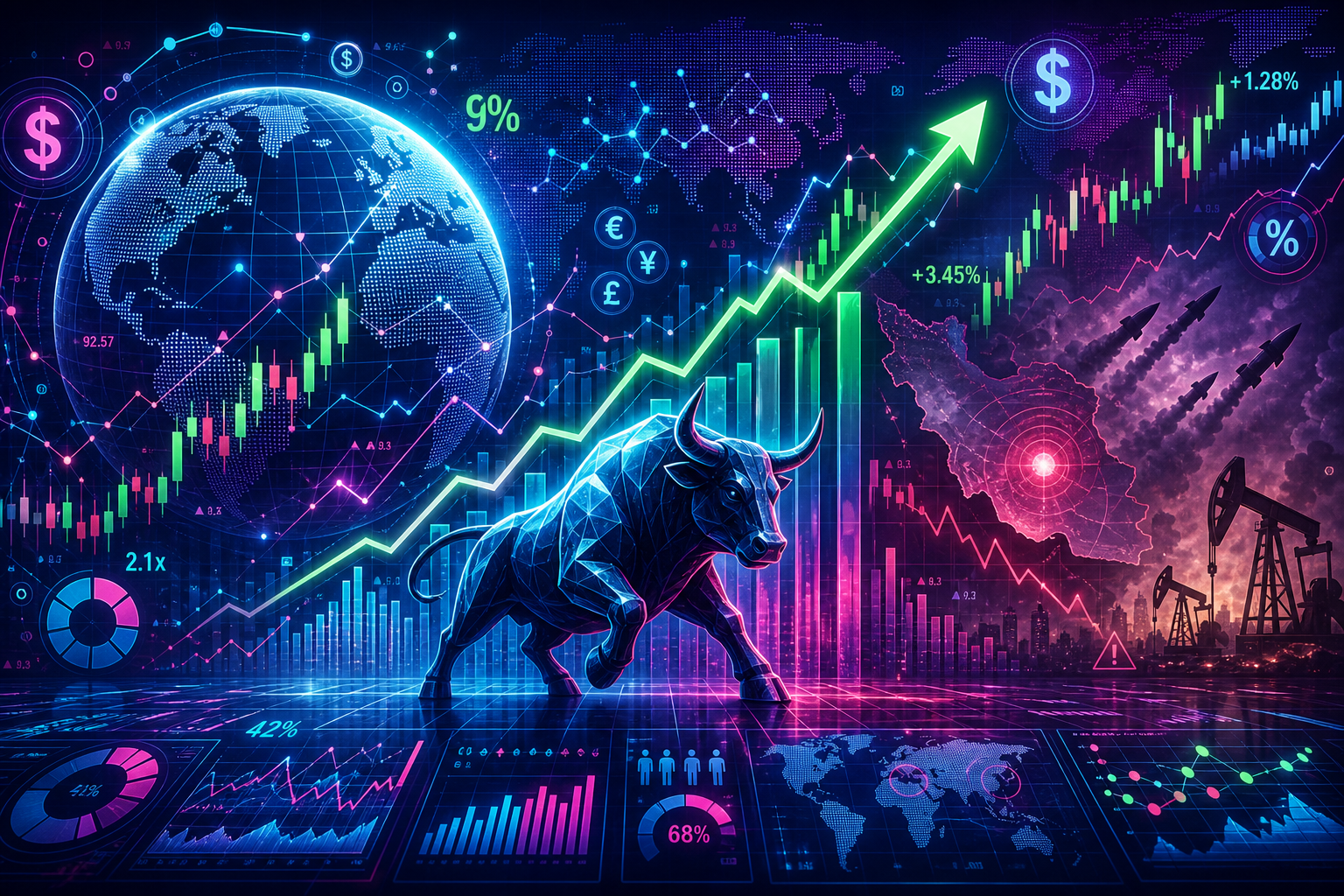 Stocks rally on AI optimism; jitters over Iran simmer