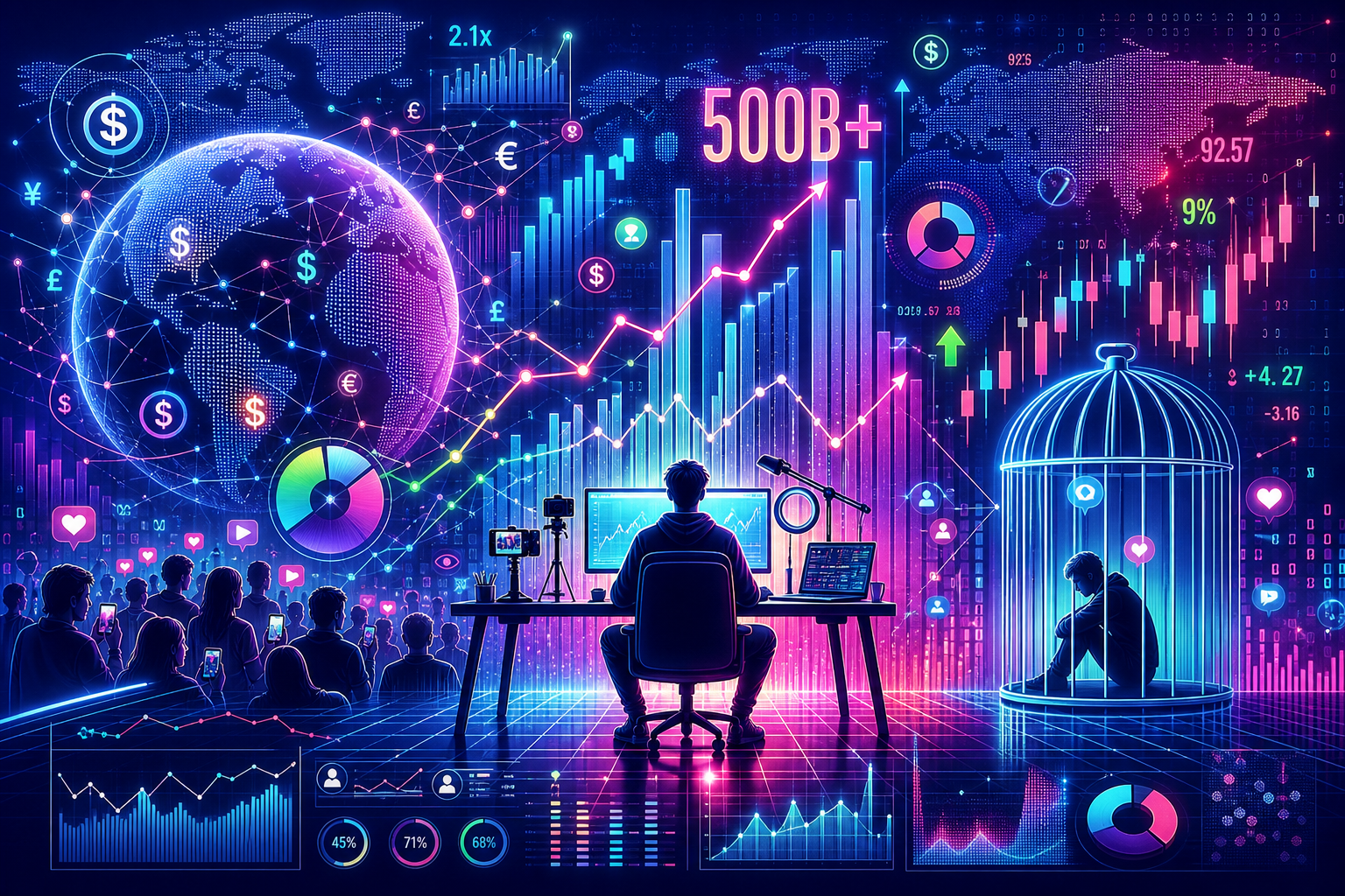 The creator economy is headed for $500 billion, so why do their fans feel like a prison?