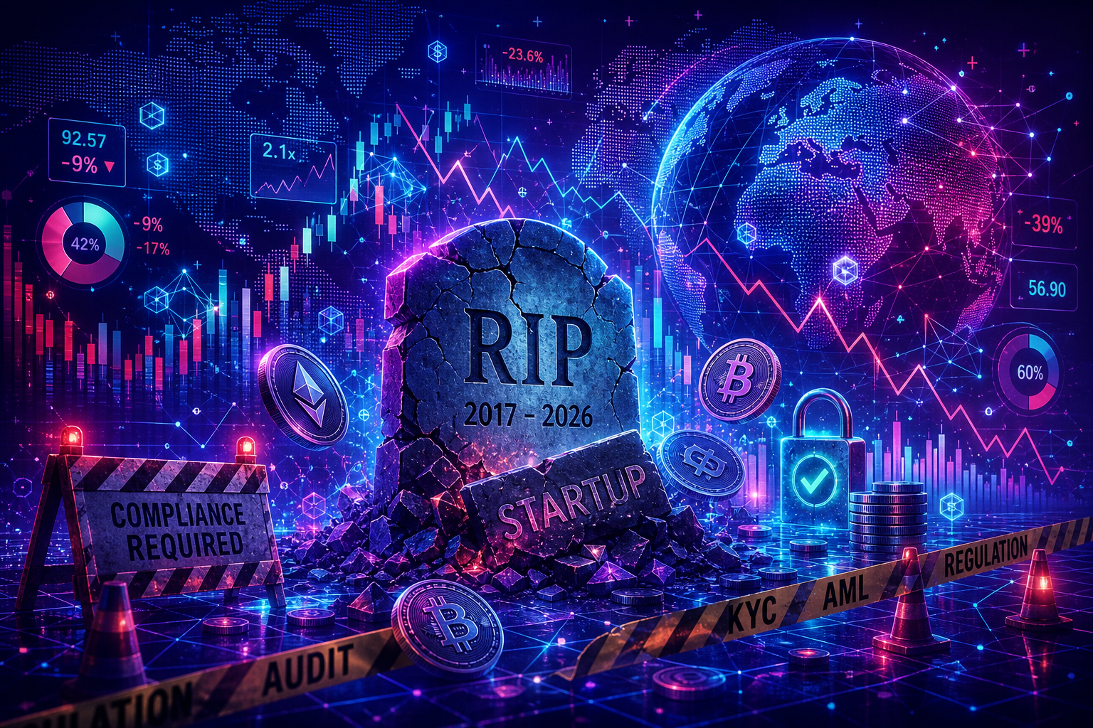 The death of the crypto startup: RIP 2017 – 2026