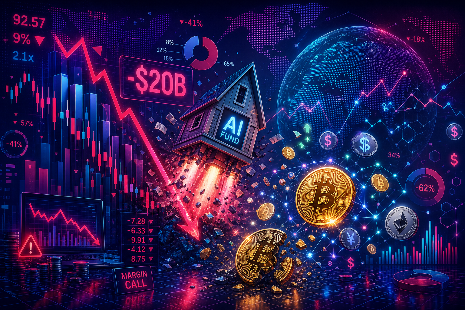 The sudden collapse of a $20 billion AI fund reveals why Bitcoin is the first thing Wall Street sells when margin calls hit