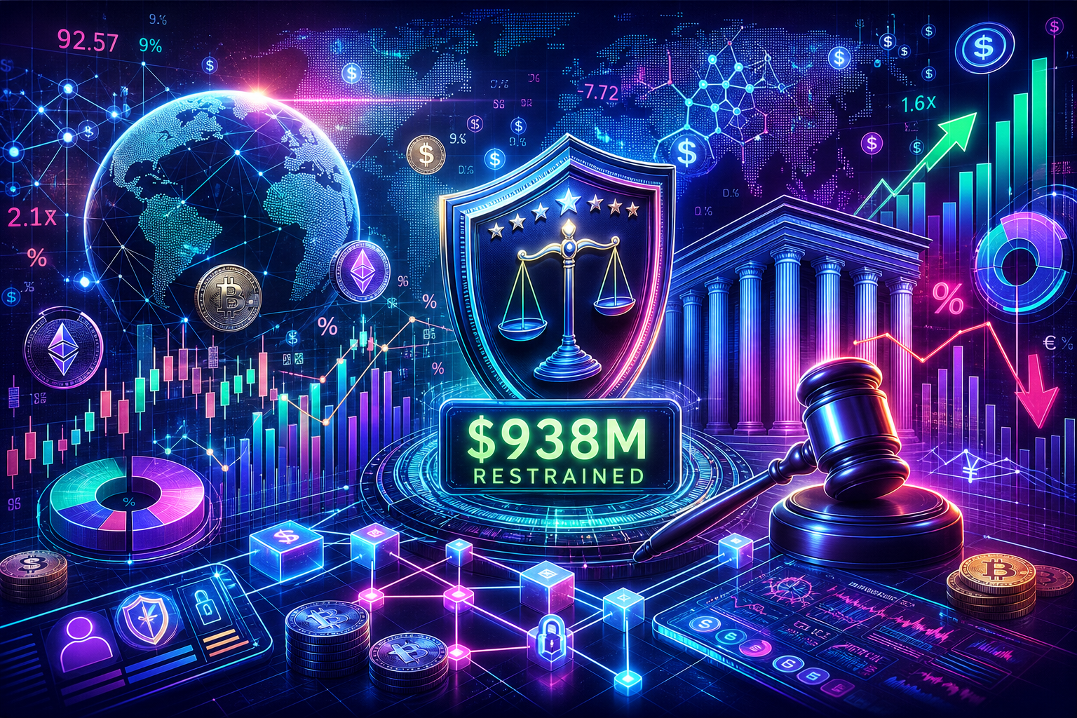Trump Touts Crypto Scam Crackdown as DOJ Reports $938 Million Restrained
