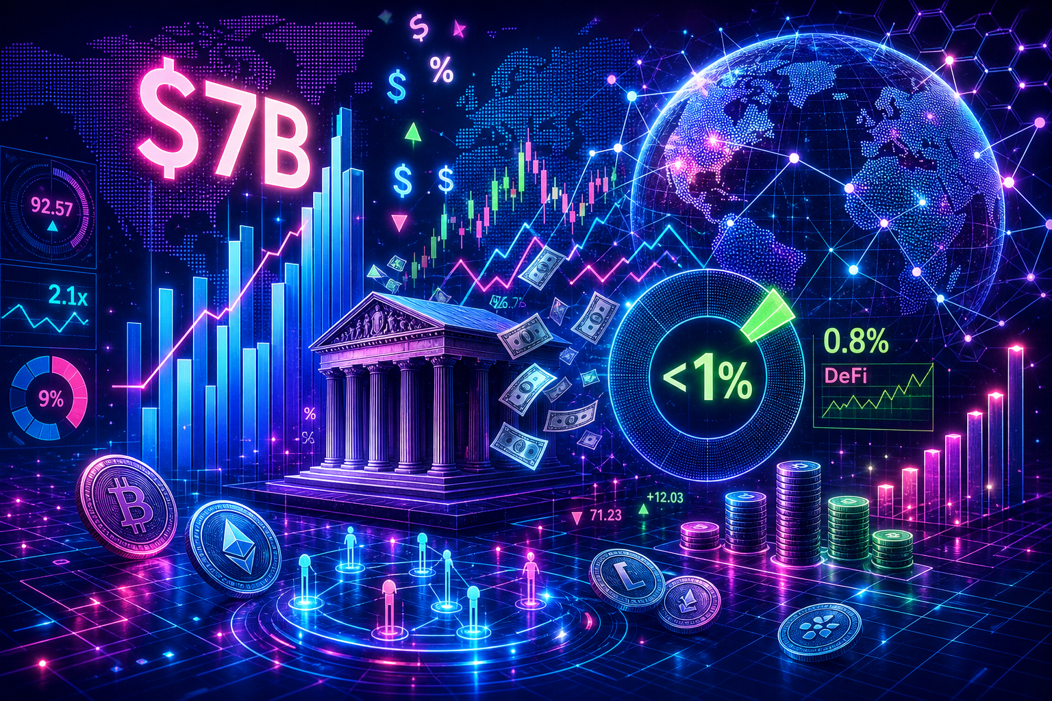 Wall Street put $7B into tokenized funds, but under 1% is actually being used in DeFi