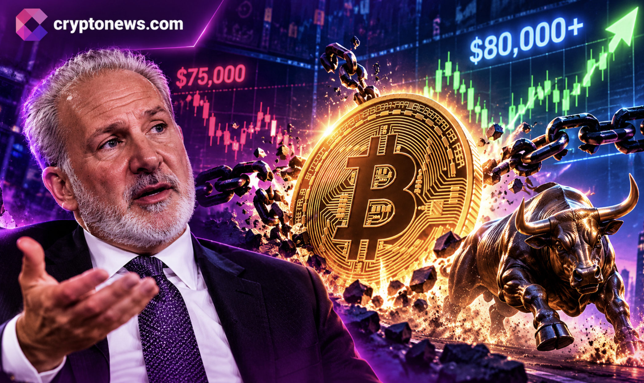 Bitcoin Price Rebounds Again, Peter Schiff Repeats His Crash Warnings