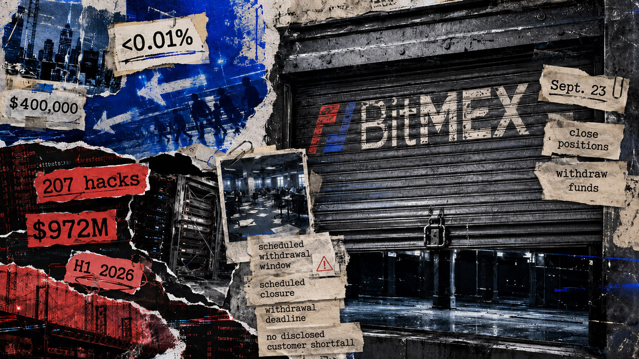 BitMEX shuts down without an FTX style crisis, revealing where crypto’s real danger has moved