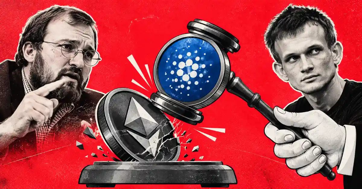 Cardano Founder Accuses Ethereum Co-Founder Of ‘Bag-Holding’ Over AI Cryptography Warning