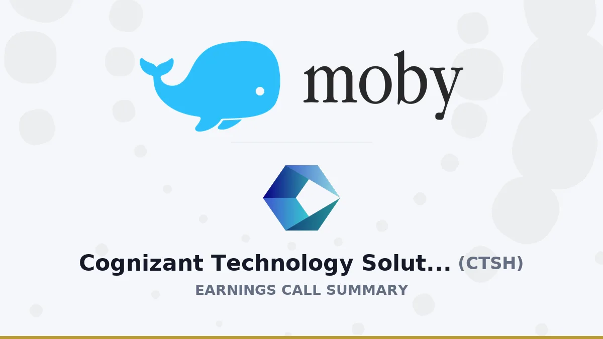 Cognizant Technology Solutions Corporation Q2 2026 Earnings Call Summary