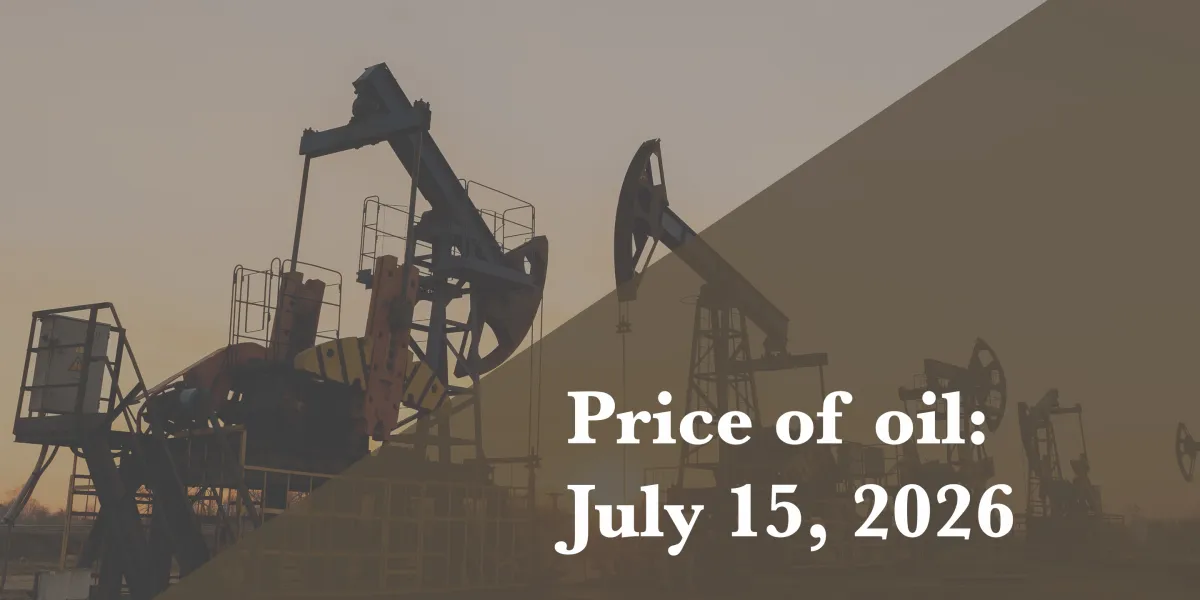 Current price of oil as of July 15, 2026