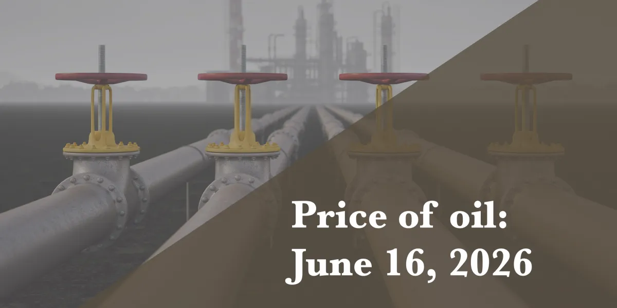 Current price of oil as of June 16, 2026