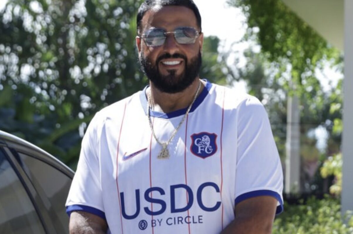 DJ Khaled Crypto Involvement Deepens as Circle Posts the Rapper in a USDC-Branded Chelsea Shirt
