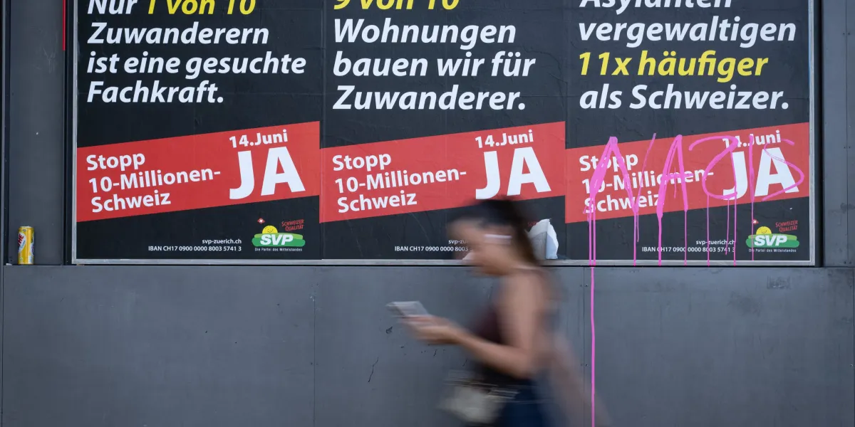 Early vote tally shows Switzerland rejecting bid to cap population at 10 million, a proposal dubbed the ‘Swiss Brexit’
