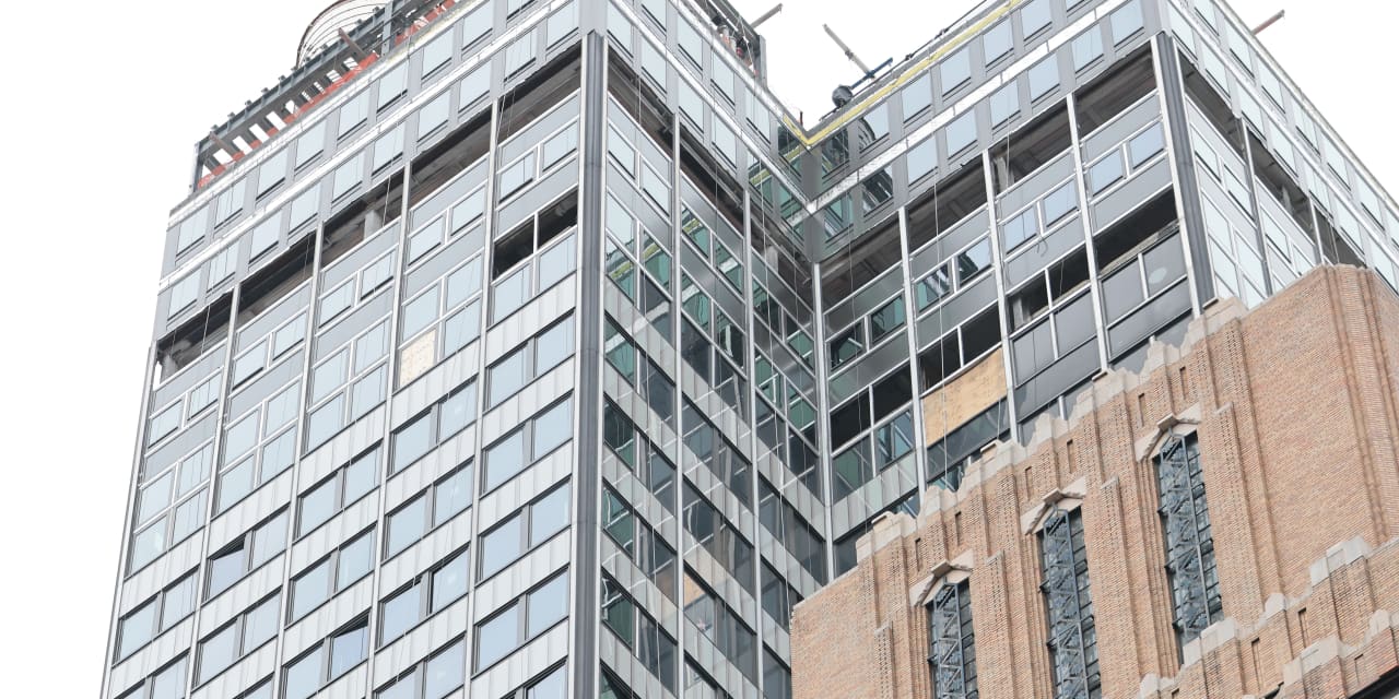 Former Pfizer Building Is Crumbling—Just as the Stock Has