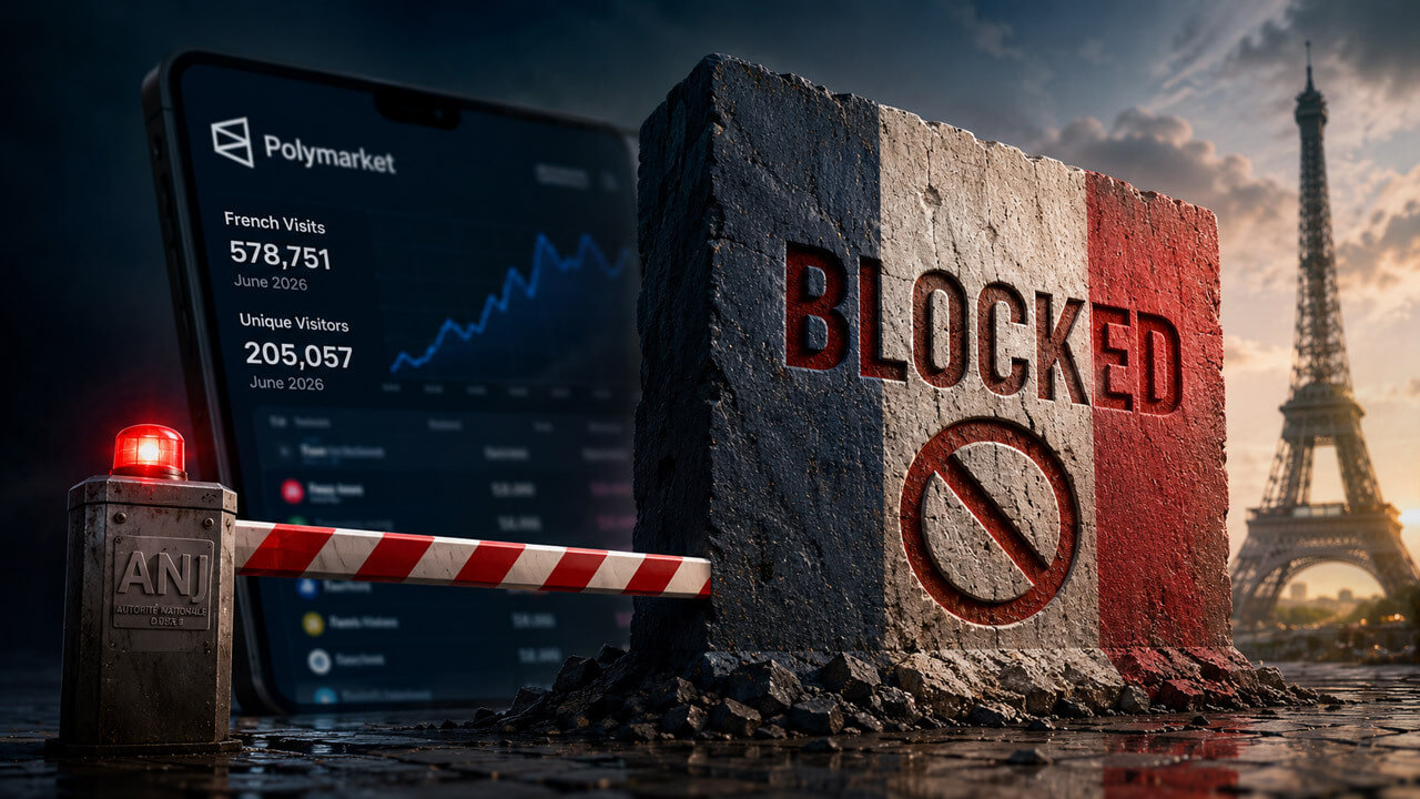France blocked Polymarket after its transaction controls failed to stop 578,751 new French visitors