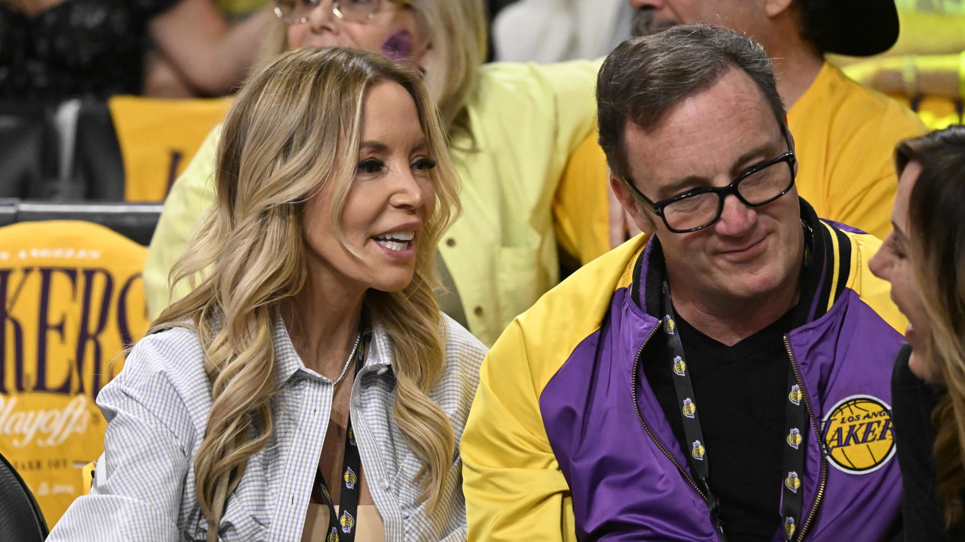 Lakers governor Jeanie Buss says siblings cannot sell family’s stake to Bob Iger, Joshua Kushner
