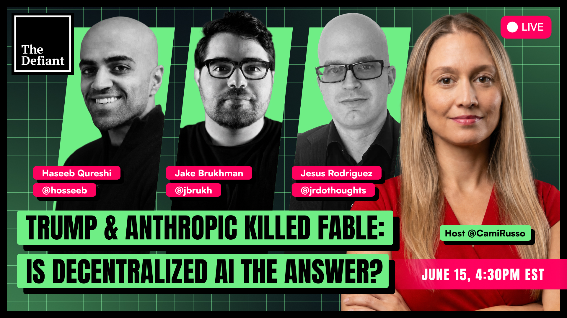 🟢 LIVE - The Fable Backlash: Is This the Case for Decentralized AI?