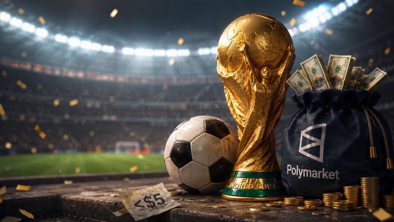 Most world cup traders won less than $5 on Polymarket while FIVE wallets walked away with millions