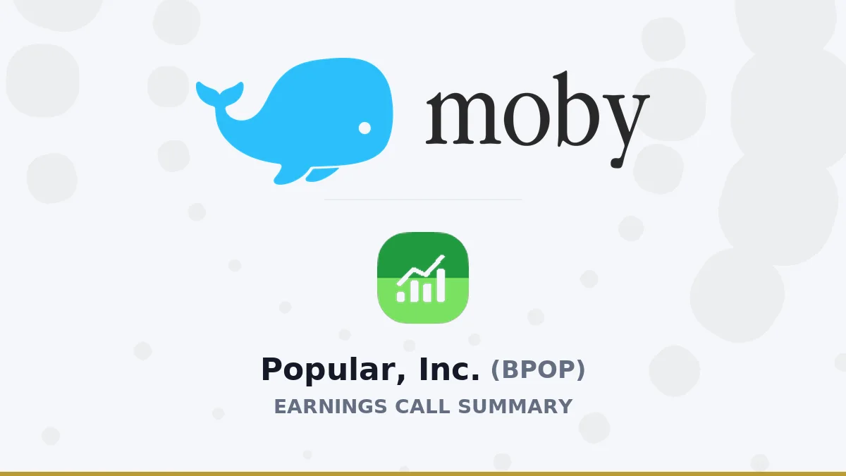 Popular, Inc. Q2 2026 Earnings Call Summary